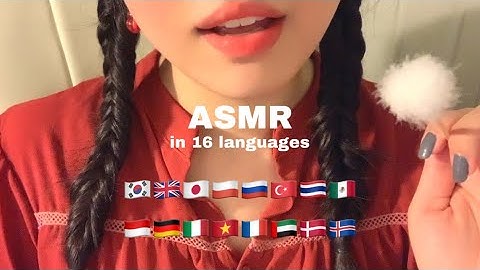 ASMR | counting 1 to 10 in 16 languages (🇩🇪🇫🇷🇹🇷🇦🇪🇮🇹🇮🇩••• and more)