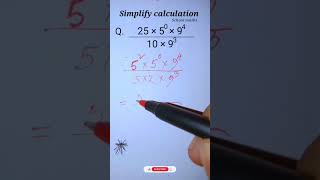Simplify calculation 🔥 School maths #viral #shorts #trending