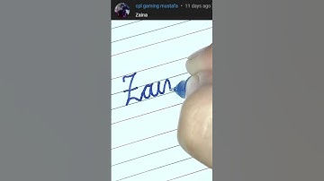 Zaina - Beautiful name in Cursive writing | Cursive writing for beginners | #shorts