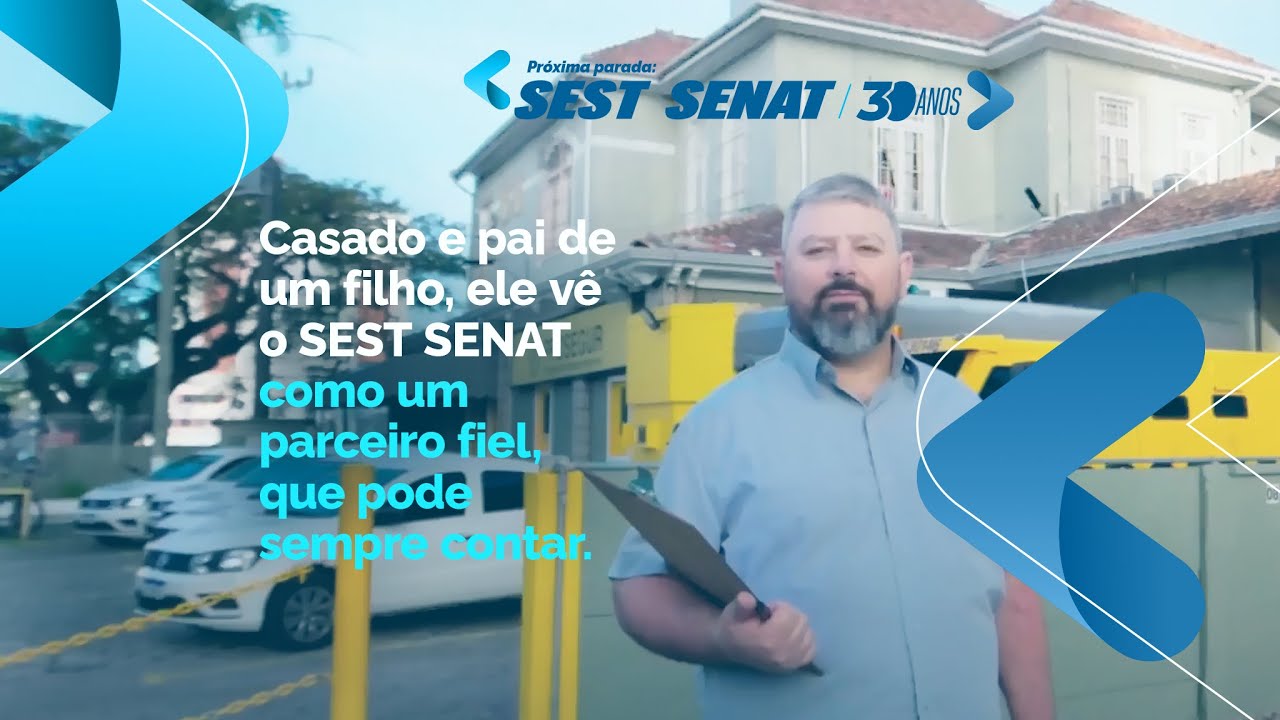 Conheça a história do Álvaro, que tem o SEST SENAT como um grande aliado no seu dia a dia.
