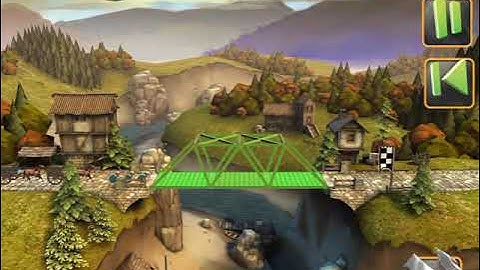 Bridge Constructor Medieval FULL WALKTHROUGH with all Golden Crowns Collected LEVEL II - 2