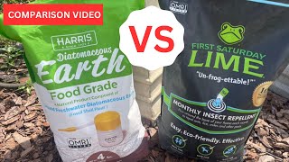 Diatomaceous Earth VS First Saturday Lime:  Comparison Video