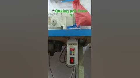 qixing pcb Error 7