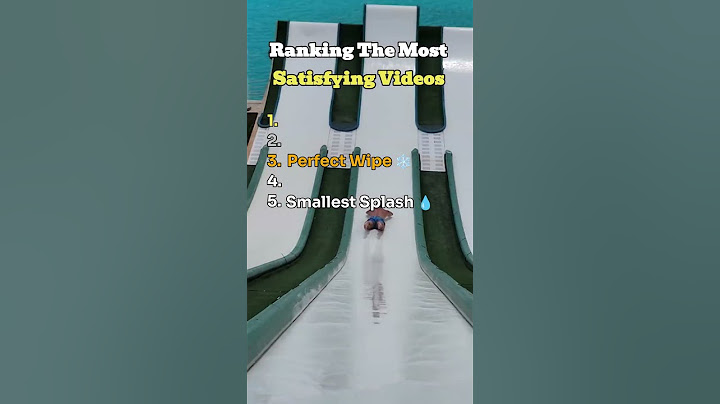 Ranking The Most Satisfying Videos...