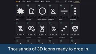 icon3d - Real 3D Icons for the Modern Web