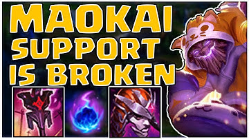IMPERIAL MANDATE MAOKAI SUPPORT IS DISGUSTINGLY BROKEN!!!  TOP DAMAGE EVERY SINGLE GAME!!!!