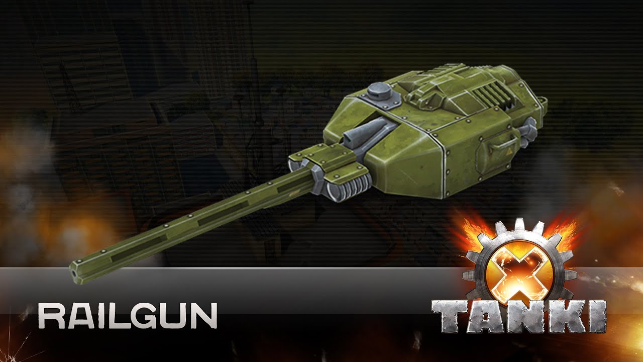 Turrets in Tanki X Railgun YouTube