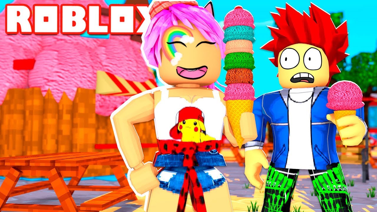 Comiendo 10 000 Bolas De Helado En Roblox Ice Cream Simulator - 10000 bolas de helado challenge en roblox youtube