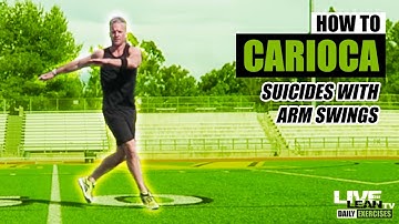 How To Do CARIOCA SUICIDES WITH ARM SWINGS | Exercise Demonstration Video and Guide