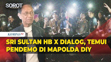 Sri Sultan Hamengkubuwono X Temui Pendemo di Mapolda DIY, Sampaikan Duka Cita untuk Affan Ojol