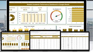 Student Academic Performance Dashboard in Google Sheets
