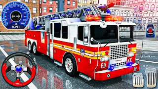 Fire Rescue Truck Simulator 3D | Fire Engine Driving & Firefighter Daily Job - Android GamePlay screenshot 5