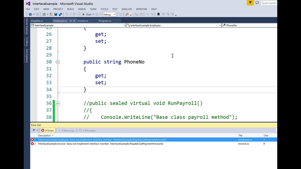 Implementing Interfaces in C YouTube