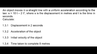 ENGINEERING SCIENCE N3 MOTION, POWER AND ENERGY NOVEMBER 2022 QUESTION 1 @mathszoneafricanmotives
