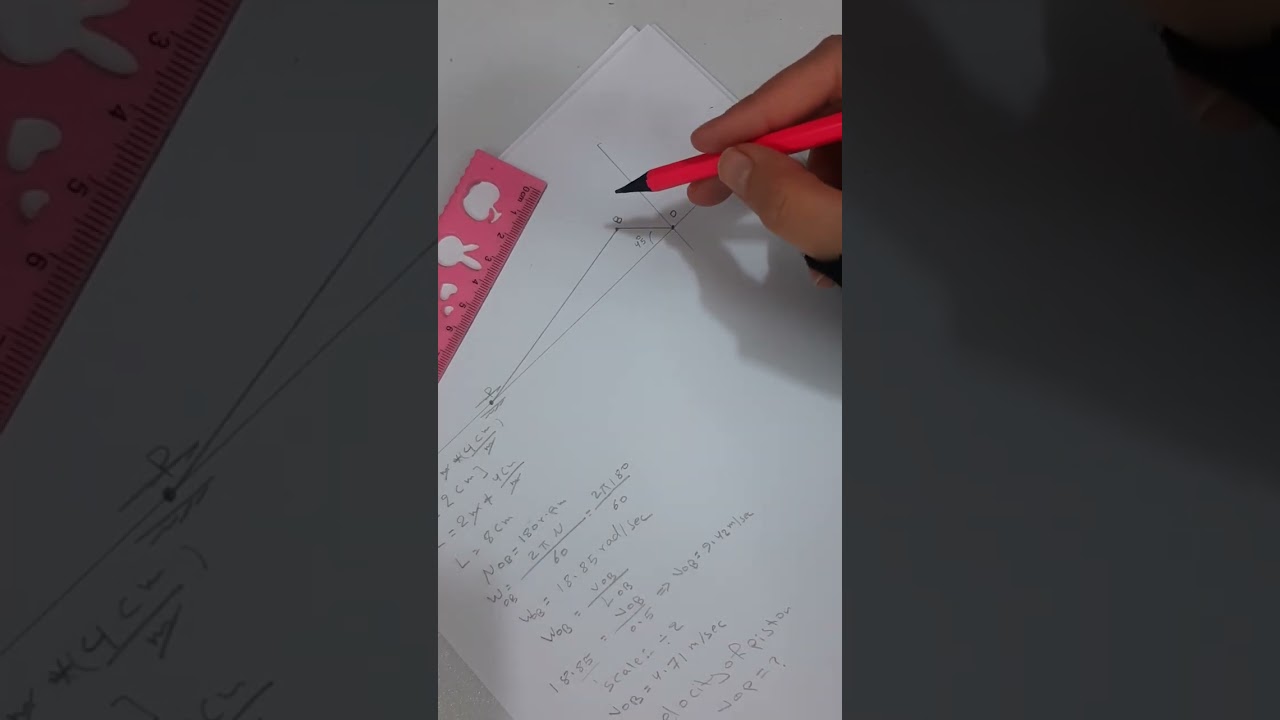 نظرية مكائن مثال 7.2 (velocity diagram)