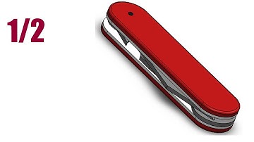 SolidWorks P Tutorial #61: pocket Knife modelling pt1/2
