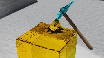 Minecraft Honey Block realistic, CGI