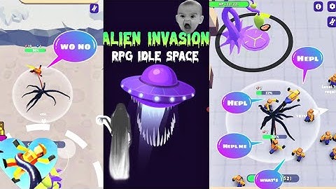 #Alien Invasion Rpg Idle Space||#Monster Attacks