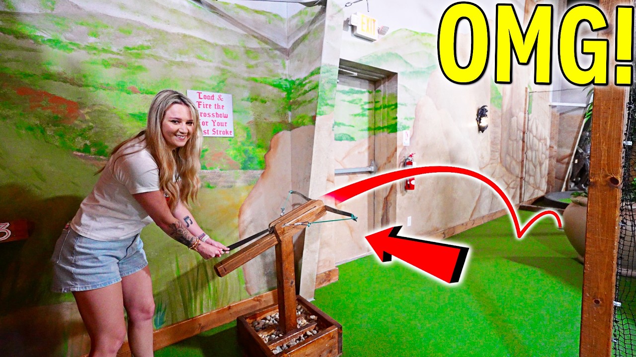 CRAZY HOMEMADE Mini Golf Course!