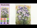Landscape Watercolor - Wildflower (Masking work, Arches rough) NAMIL ART