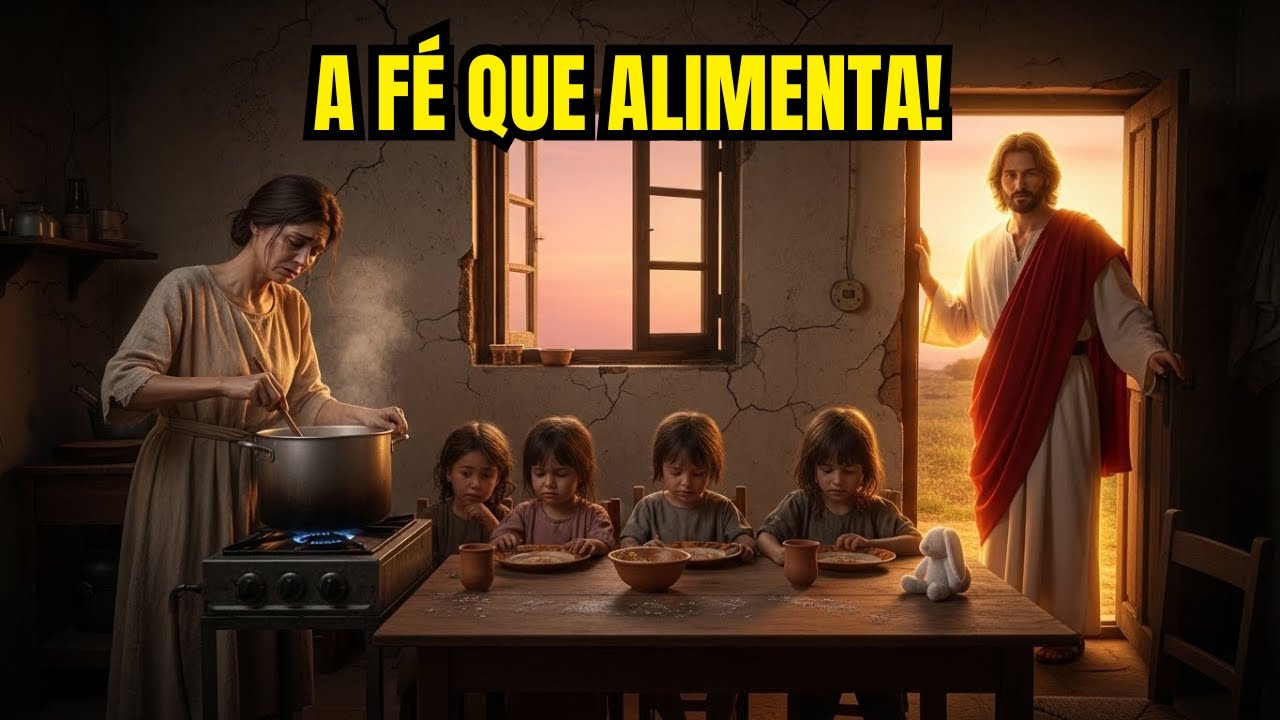 MÃE SOLTEIRA FERVIA ÁGUA E SAL FINGINDO SER SOPA PARA SEUS 4 FILHOS … E JESUS MUDOU SUA VIDA