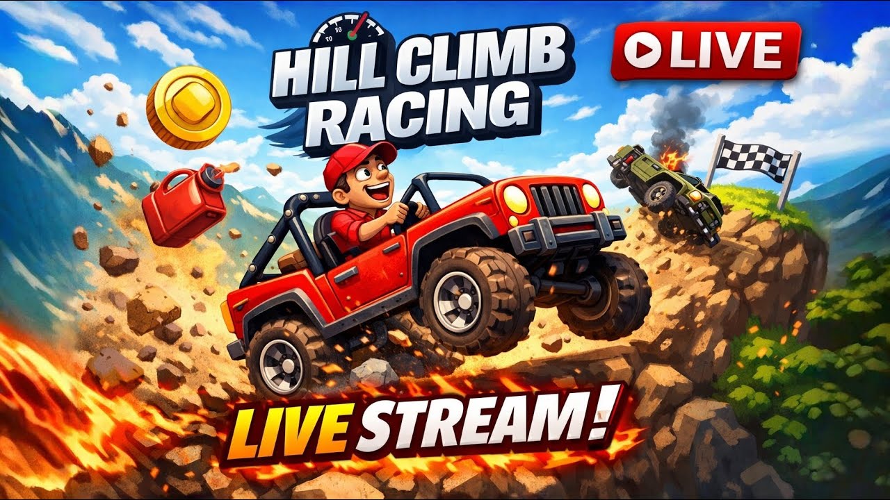 DAY 04 OF HILL CLIMBING RACING LIVE STREAMM 🔥