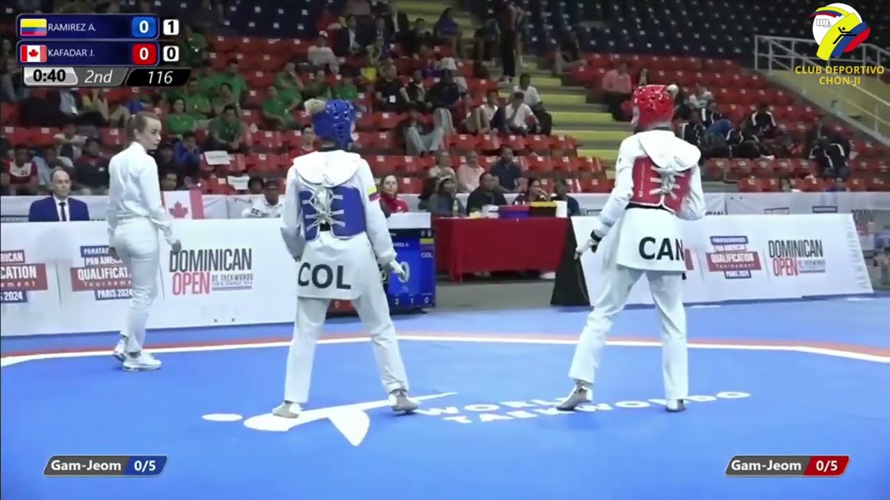 -49kg Andrea Ramirez COL🔵vs🔴CAN Josipa Kafadar I Torneo clasificatorio olimpico Republica Dominicana
