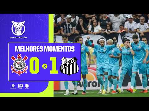 Corinthians 0 x 1 Santos | Melhores Momentos | Tarde mágica de Ney, golaço anulado de Gabi