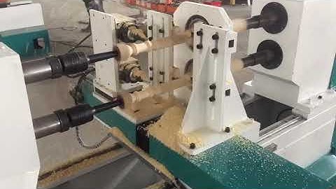 WS L1516 Double Axis Automatic CNC Wood Lathe Machine