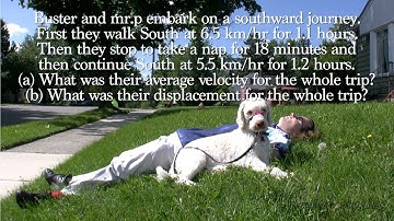 Average Velocity Example Problem with Three Velocities