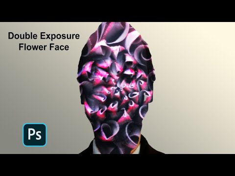 Double Exposure in Photoshop Flower vs Portrait