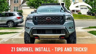 Installing the Z1 Snorkel on your D41 3rd Gen Nissan Frontier? Watch This For Tips and Tricks!