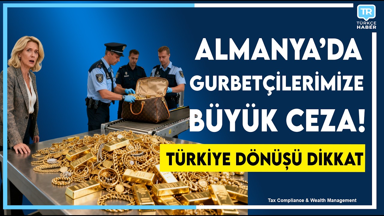 Almanya Havalimanlarında Altın Operasyonu: Türkiye Dönüşü Gümrük Cezaları ve Kurallar 2026
