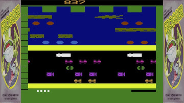 Frogger (Atari 2600) Gameplay