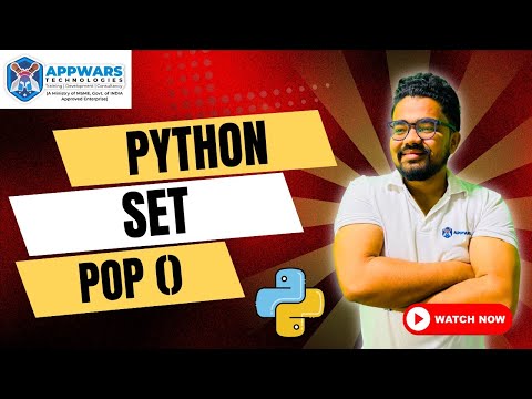 Python Set pop Function Explained with Examples | Appwars Technologies