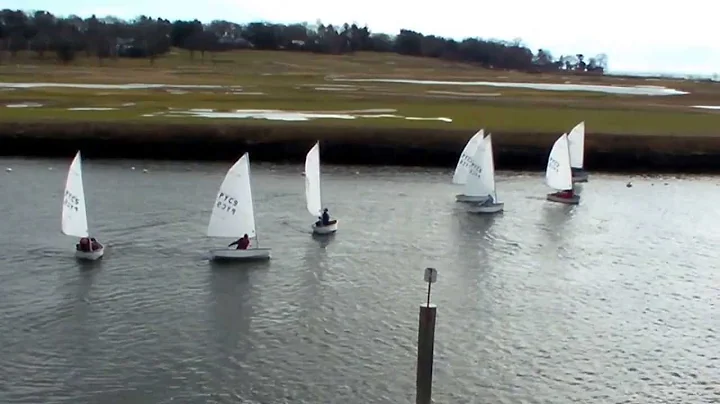 Frostbiting Division 1 at Pequot Yacht Club with D...