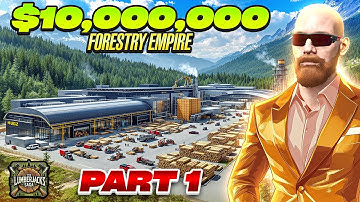 I Built A TEN MILLION DOLLAR Forestry Empire In FS 25 - The Lumberjacks Saga S2 EP 1-9 Compilation