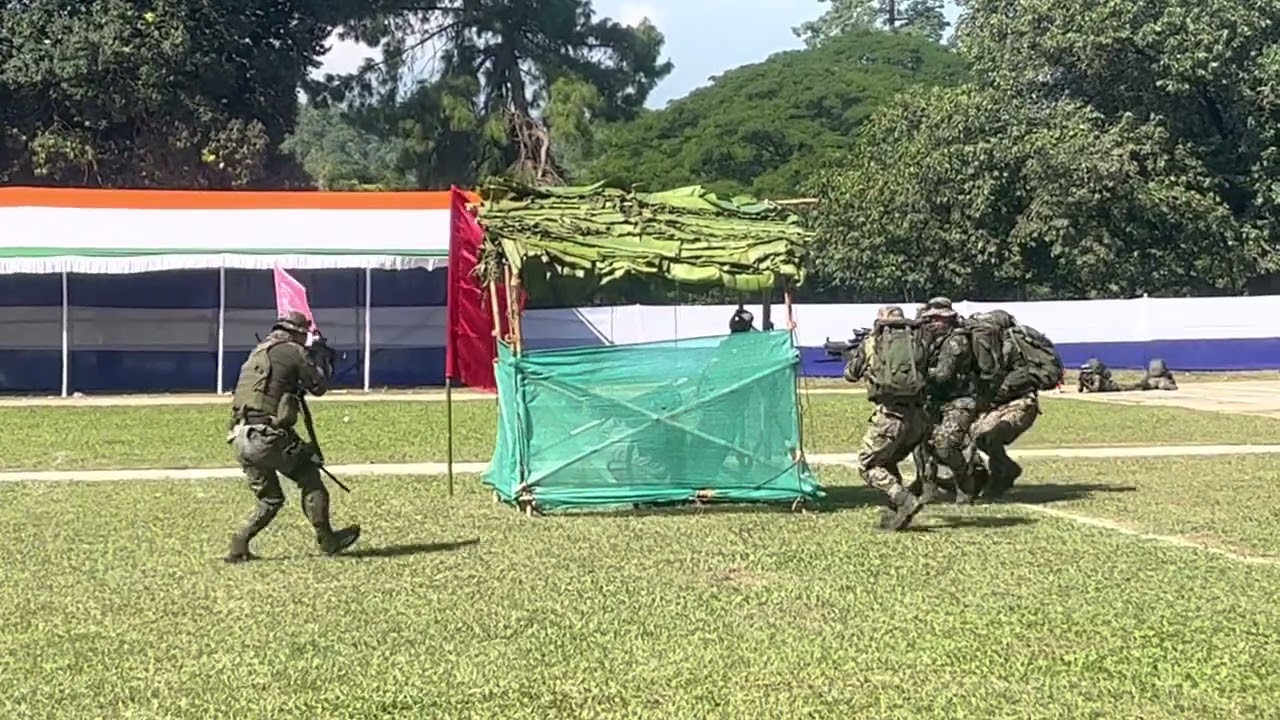 Arunachal Pradesh special task force (stf) raid demo..