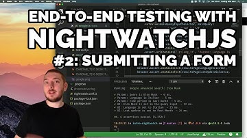 End-to-end testing with NightwatchJS #2: Submitting a form