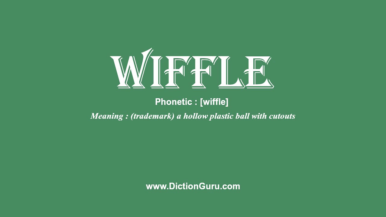 wiffle How to pronounce wiffle with and Examples YouTube
