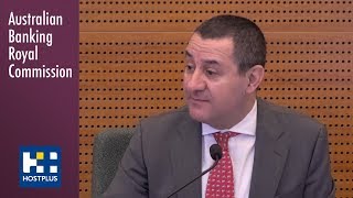 The Head of Superannuation fund HostPlus testifies at the Banking Royal Commission