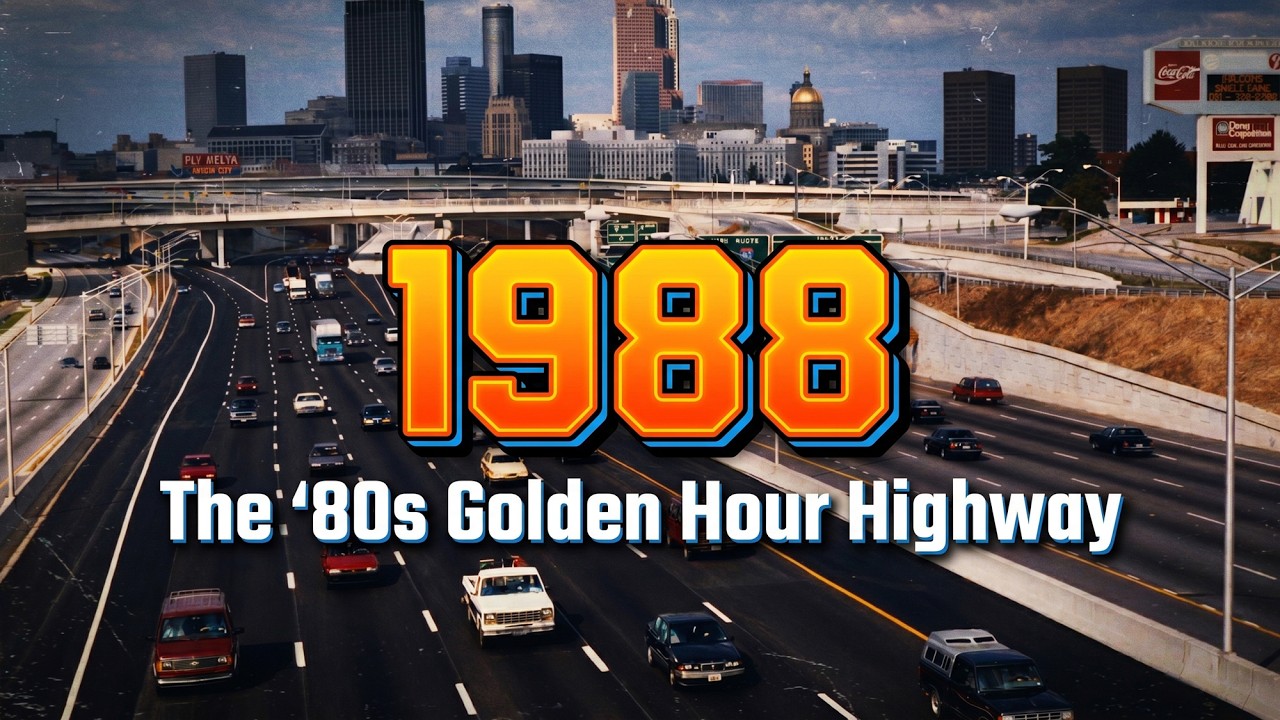 BACK TO 1988 — The '80s Golden Hour Highway 🌅 Nostalgic Vaporwave & Synthwave Mix