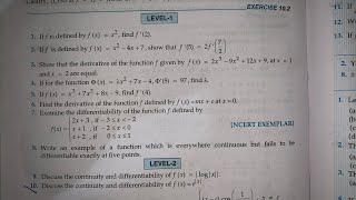 EX 10.2 Q 1 TO 12 SOLUTIONS OF DIFFERENTIABILITY RD SHARMA CLASS 12 TH