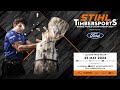 Stihl timbersports rookie world championship 2024 in milan italy english commentary