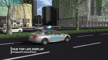 NSE LED Slim Type Car Roof Topper Advertising LED Display Screen