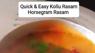 Quick & Easy Kollu Rasam | Horsegram Rasam | Kollu Rasam Recipe in Tamil shorts rasam