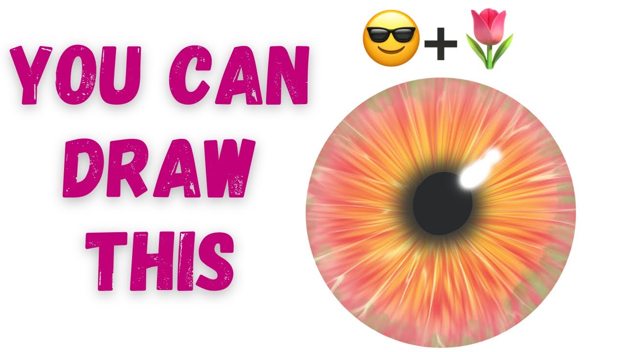 Simple and Easy Digital Art 🧡 | Iris Procreate Tutorial 02 | Iris Drawing Tutorial / ipad drawing