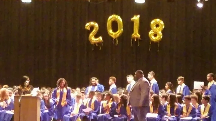 Egypt Pringle graduate from Belleville middle school