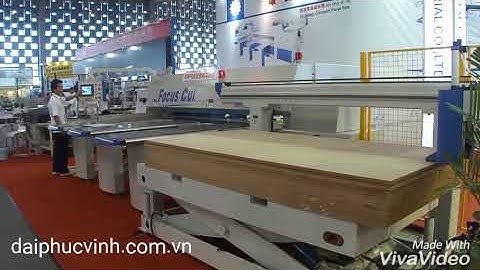 Bàn nâng lùa ván tự động cho máy cưa panel cnc