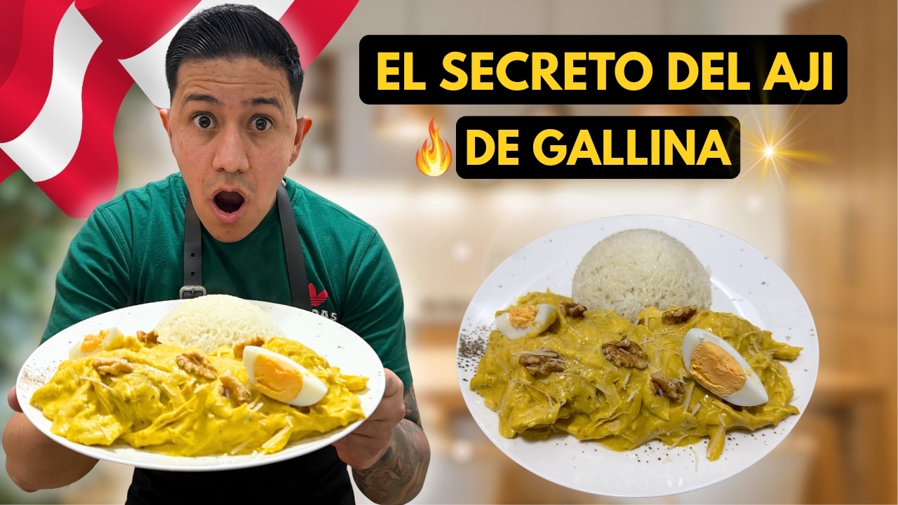 AJÍ DE GALLINA PERUANO 🇵🇪 | Receta Fácil y Deliciosa 🍗🌶️
